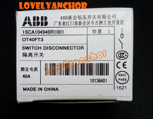 1PC   Non-fusible Switch Diconnector OT40FT3 40A 1SCA104940R1001