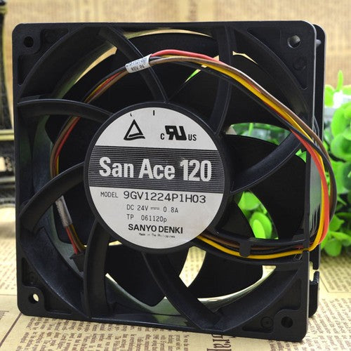 One For SANYO  9GV1224P1H03 San Ace120 24V 0.8A cooling fan Free Shipping