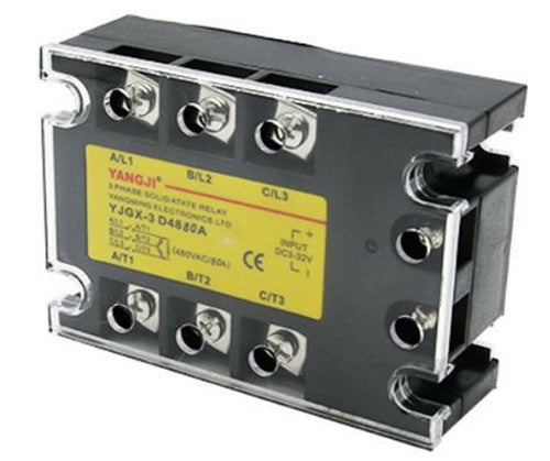 Three-phase DC control AC solid state relay series YJGX-3D4830A 480VAC 30A