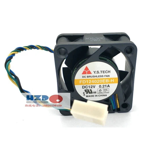 Y.S.TECH FD124020EB-H fan 12V 0.21A 4pin 40*40*20mm