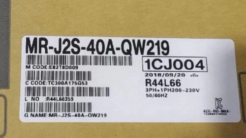 MR-J2S-40A-QW219  Mitsubishi MR-J2S-40A-QW219 AC Servo Drive