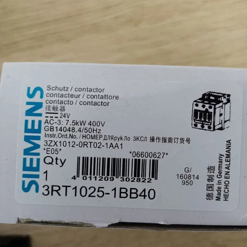 1PC   Contactor 3RT1025-1BB40  3RT1025-1BB40