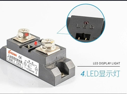 120A industrial grade single-phase solid state relay modular DC-AC H3120Z24V380V