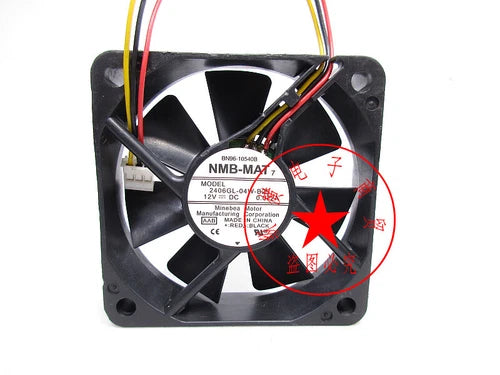 1PC  double ball cooling fan  2406GL-04W-B29 12V 0.072A 6015 6CM