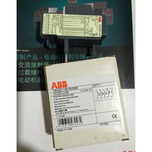one  ABB TA25DU-2.4M Thermal overload relay Quality assurance
