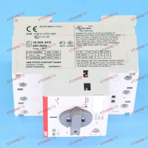 one  abb MS325-20 16-20A Motor Protection Circuit Breaker spot stock