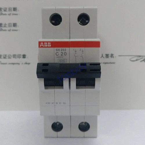1PC miniature circuit breakers SH202-C20 2P 20A