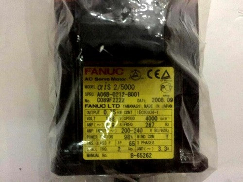 For FANUC A06B-0212-B001  servo motor Free Shipping