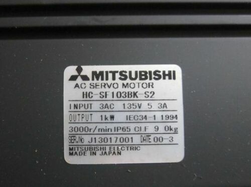 ONE  Mitsubishi AC Servo Motor HC-SF103BK-S2 HC-SF103BK-S2 free shipping