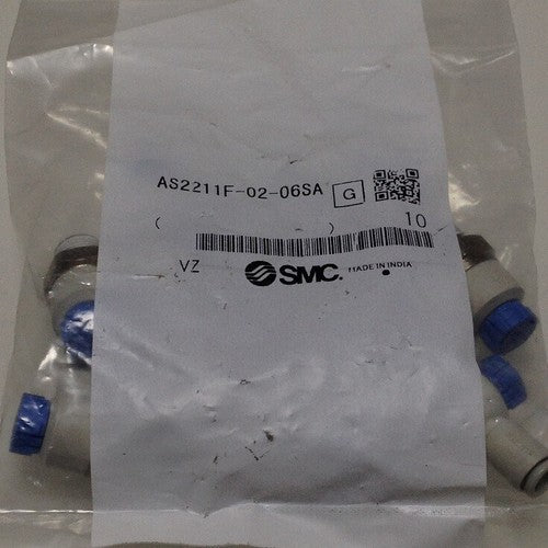 10 pcs SMC AS2211F-02-06SA Throttle valve