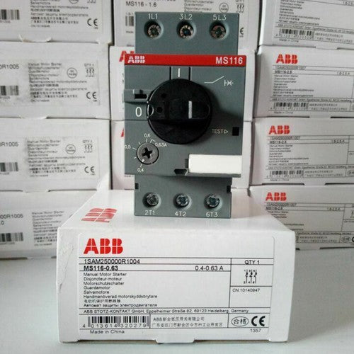 one  ABB MS116-0.63 0.4-0.63A Circuit Breaker Manual Motor Starter Free ship