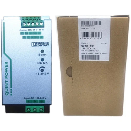 1pcs Phoenix Switching Power Supply 2866763 QUINT-PS 1AC/24DC/10 24V 10A