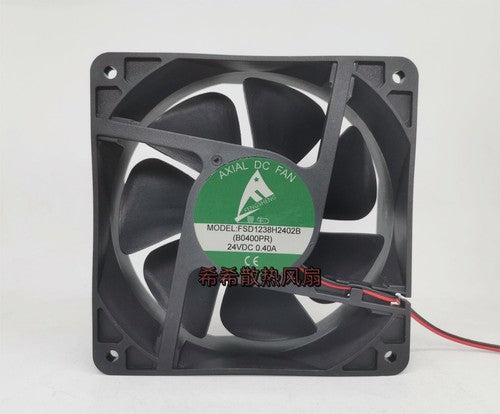 1 PCS FENGSHENG Fan FSD1238H2402B 24VDC 12038 0.40A 12038 12cm 2 wire fan