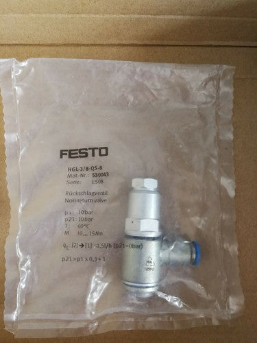 1 pcs FESTO HGL-3/8-QS-8 (530043) Throttle valve