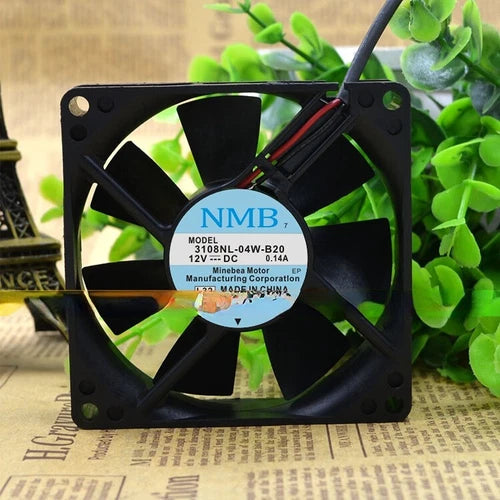 1pcs   2-wire Double Ball Cooling Fan  3108NL-04W-B20 12V 0.14A 8CM 8020