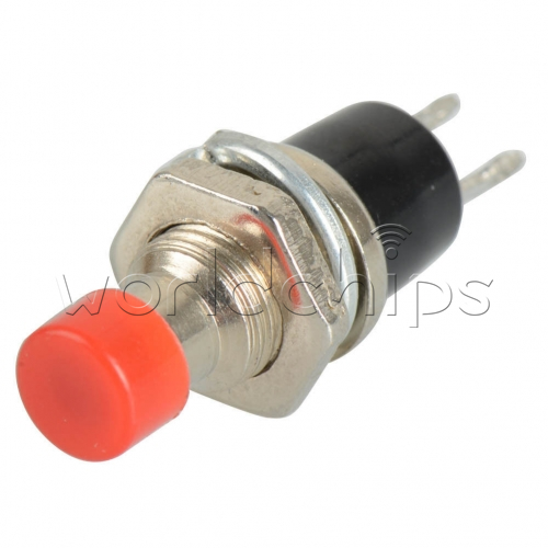 100PCS Red/Blue/Black PBS-110 ON/OFF Push Button Mini Lockless Momentary Switch