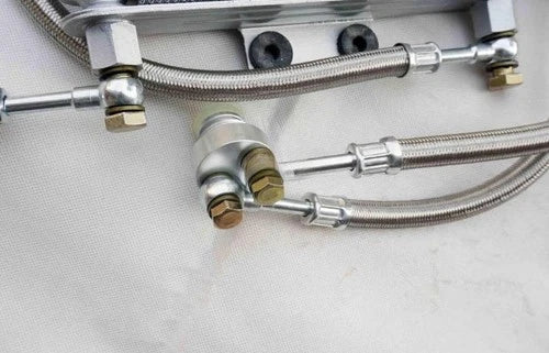 1X  Kit for GY6 100-150CC  125ml Oil Cooler Engine Oil Cooling Radiator System