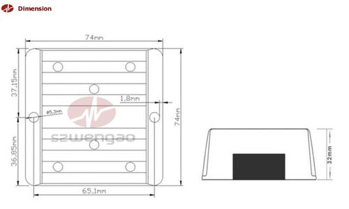 Isolated Power Module 36V/48V/60V To 24V 5A Step-down DC-DC Regulated Power 120W