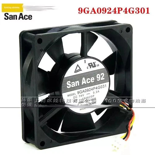 1 pc.  Inverter Cooling Fan 9225 DC24V 0.20A 9.2CM 3Pin-  9GA0924P4G031