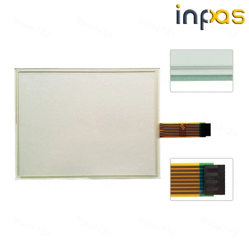 1SET FOR  Touch panel with Overlay 2711P-T10C4D8 2711P-T10C4A8 2711P-T10C10D6