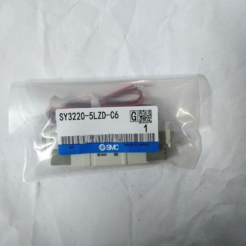 one SMC  SY3220-5LZD-C6 PLC SY3000 Solenoid Valve Free shipping