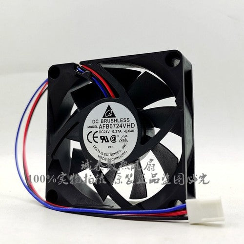 1 PCS DELTA Fan AFB0724VHD DC24V 0.27A 7020 7CM 3 pin Cooling fan