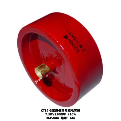 1X High Voltage Low Frequency Ceramic Dielectric Capacitor CT87-3 7.5KV 2200PF