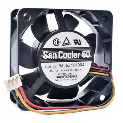 san cooler 60 9A0624H4D04 6cm 6025 60x60x25mm 24V 0.06A 3pin cooling fan