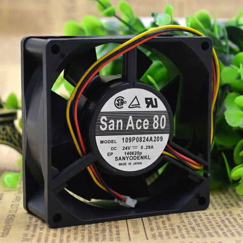 One For SANYO  109P0824A209 San Ace80 24V 0.29A cooling fan Free Shipping