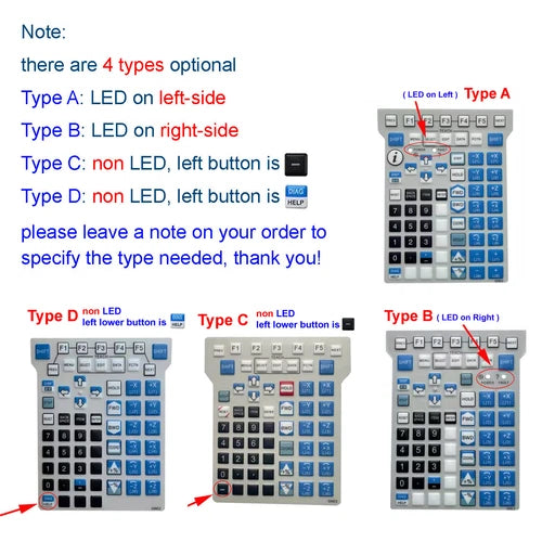 1X Fit for Teach Pendant Membrane Keypad Protective Film   GNE2