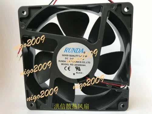 1PC  0.36A 12CM 2-wire inverter cooling fan   12038 RD12038S24H DC24V