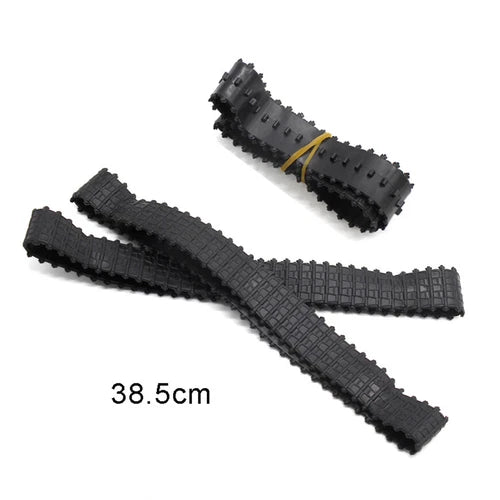 Rubber Track DIY RC Model Tank Robot Tire Track Closed Circular Black 38.5x2cm