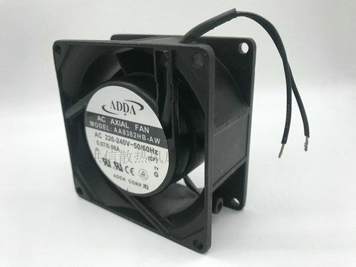 1 PCS ADDA Fan AA8382HB-AW AC 220V 0.07/0.06A 8038 8CM 2 Wire cooling fan