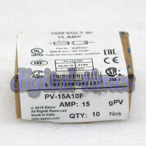 10pc  Bussmann Eaton Fuse PV-15A10F PV15A10F 15A Free shipping#LJ