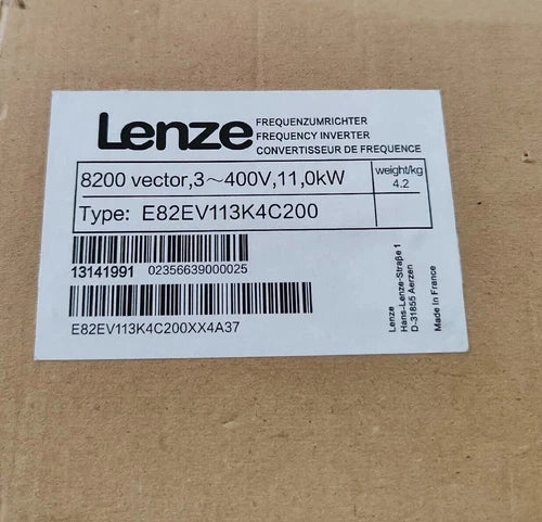 1 PC E82EV113K4C200  LENZE E82EV113_4C200 Inverter 8200 Vactor 11kW