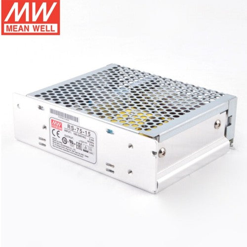 Mean Well RS-75 DC switching power supply 3.3/5/12/15/48V monitoring NES 1/5/15A