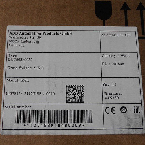 One  Abb DCF803-0035 DCF803-0035 ONE Year Warranty