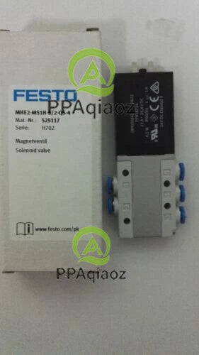 1PC  FESTO MHE2-MS1H-5/2-QS-4 525117 Solenoid Valve MHE2MS1H52QS4