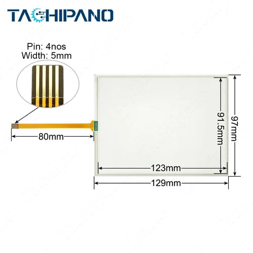1SET  for HT60 H-Series HMI Model H-T60b-S with Front Overlay Touch Screen