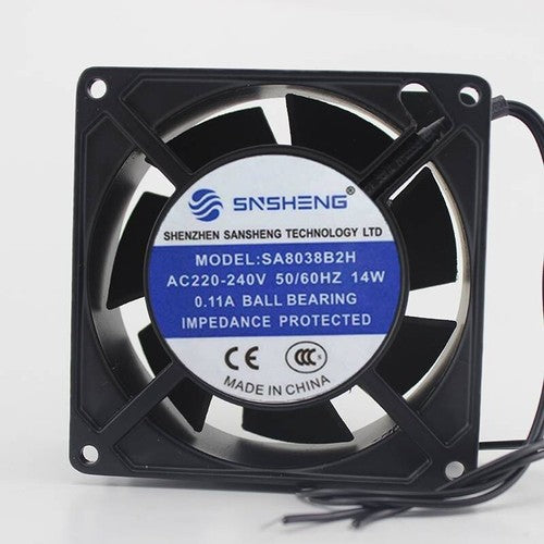 1 PCS SNSHENG Fan SA8038B2H AC220-240V Cabinet cooling Fan 8038 8CM 2 WIRE