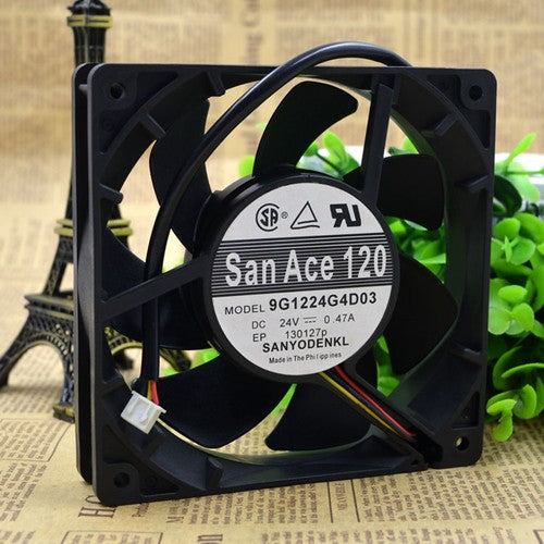 One For SANYO  9G1224G4D03 San Ace120 24V 0.47A cooling fan Free Shipping