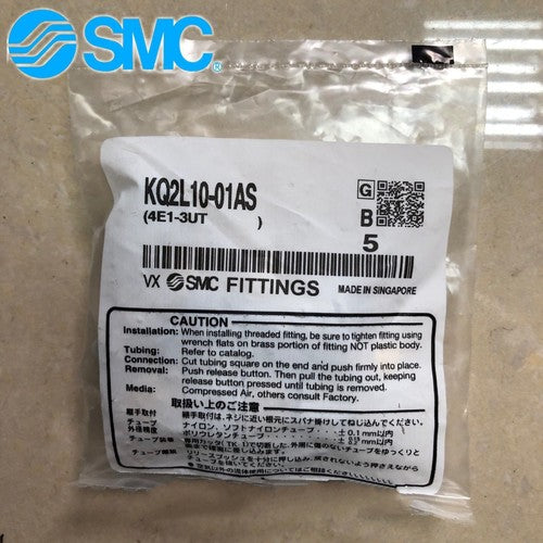 1Bag/5pcs  SMC KQ2L10-01AS KQ2L1001AS Fittings Free shipping
