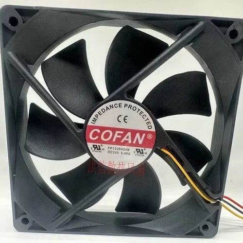 1 PCS   Fan  DC24V 0.40A 12025 120*25MM 3 wire cooling fan FP1225H24B