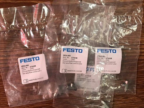 1 pcs FESTO GRLA-M3 175038 Throttle valve