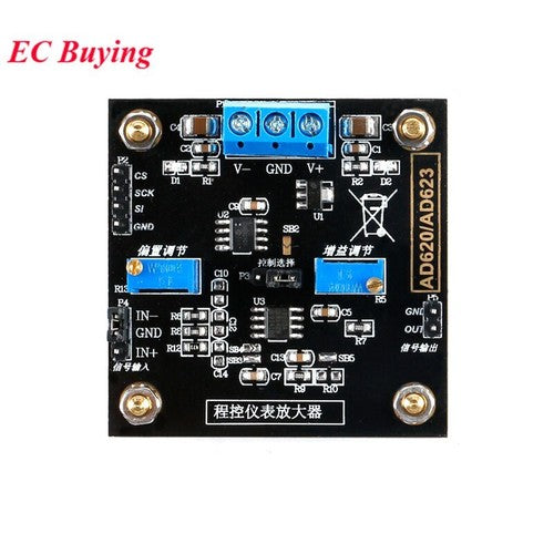 AD623 Instrumentation Amplifier Module MCP41100 Gain Adjustment Different Model