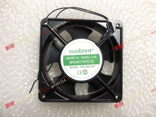 1 PCS SALZER Fan PD120S-220 AC 220/240V 12038 12CM 2 Wire Cooling Fan