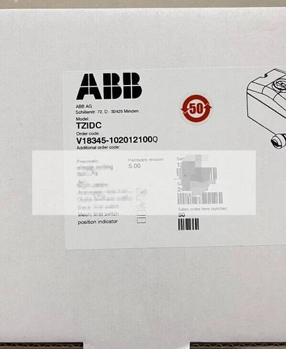 V18345-102012100Q  ABB Valve Positioner V18345102012100Q
