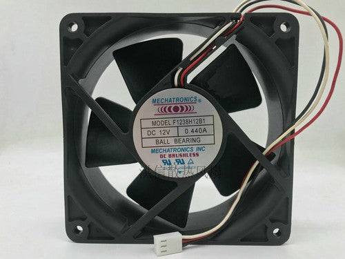 1 PCS MECHATRONICS Fan F1238H12B1 DC 12V 0.440A 12038 12CM 3 Pin Chassis Fan