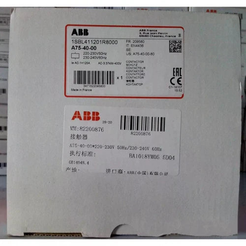 1PC  A75-40-00 24V 110V 220V 380V    AC Contactor