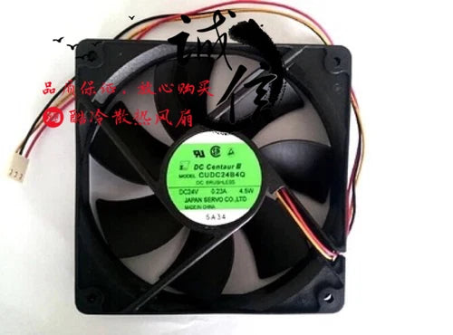1X  For  CUDC24B4Q DC24V 4.5W 3-wire Inverter Cooling fan 120*120*25MM